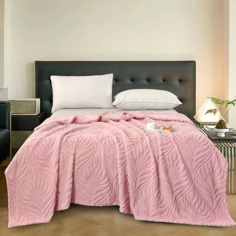 Couverture en flanelle jacquard pour canapé climatisé quatre saisons_voghion.com