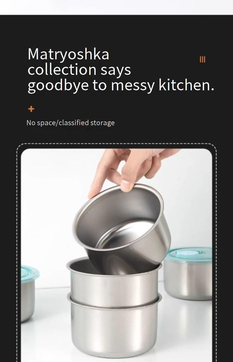 Contenitore per alimenti rotondo in acciaio inox con coperchio - Ermetico, adatto al microonde, portapranzo portatile per ufficio, picnic e preparazione pasti (confezione da 1)_voghion.com