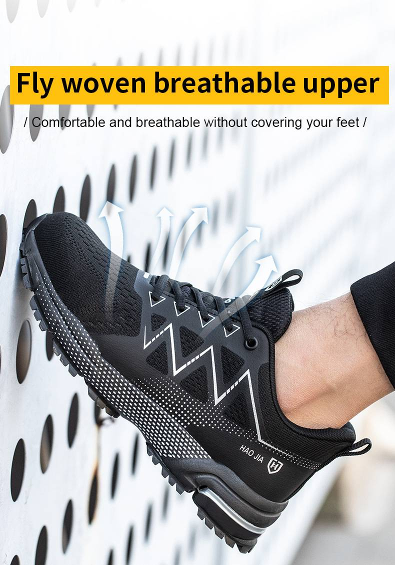European Size Steel-toe Work Shoes: Anti-smashing, Anti-piercing, Lightweight, Breathable, Wear-resistant Safety Shoes For Men And Women_voghion.com