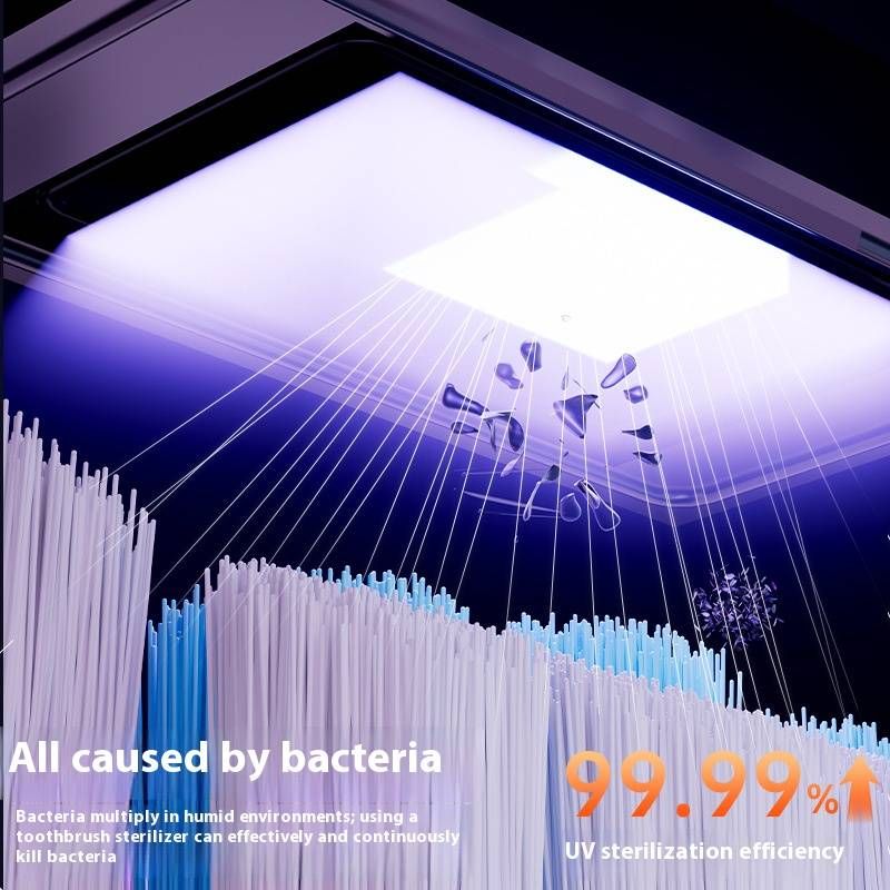 Spazzolino elettrico sterilizzante UV – 5+ modalità, batteria con durata di oltre 50 giorni, motore magnetico, autopulente (bianco latte/lavanda)_voghion.com