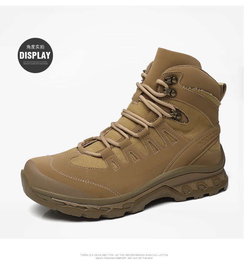 Wanderschuhe Atmungsaktive Leichte Wanderschuhe Outdoor-Langlaufschuhe Reiseschuhe Kampfstiefel Taktische Stiefel Plateau-Martin-Stiefel_voghion.com