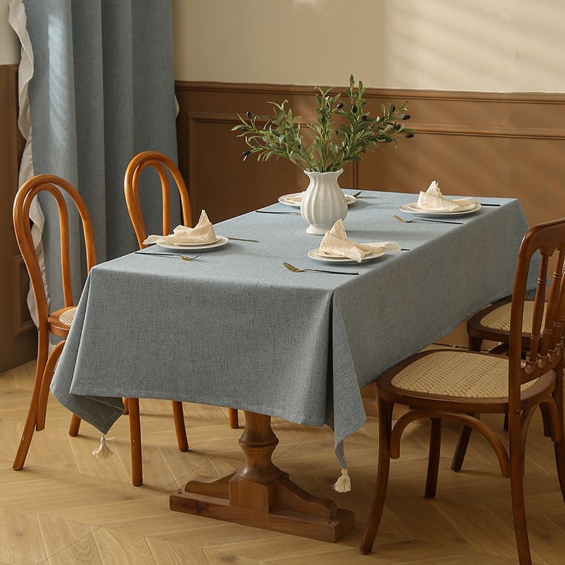 Leinentischdecke – wasserdichte, ölbeständige und hitzebeständige rechteckige Tischdecke für Ess- und Couchtische, modern minimalistisch_voghion.com