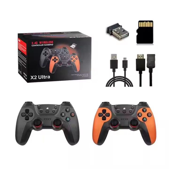 Game X2 Ultra High Definition Home Gaming Arcade Wireless TV Game Console Dual Controller_voghion.com