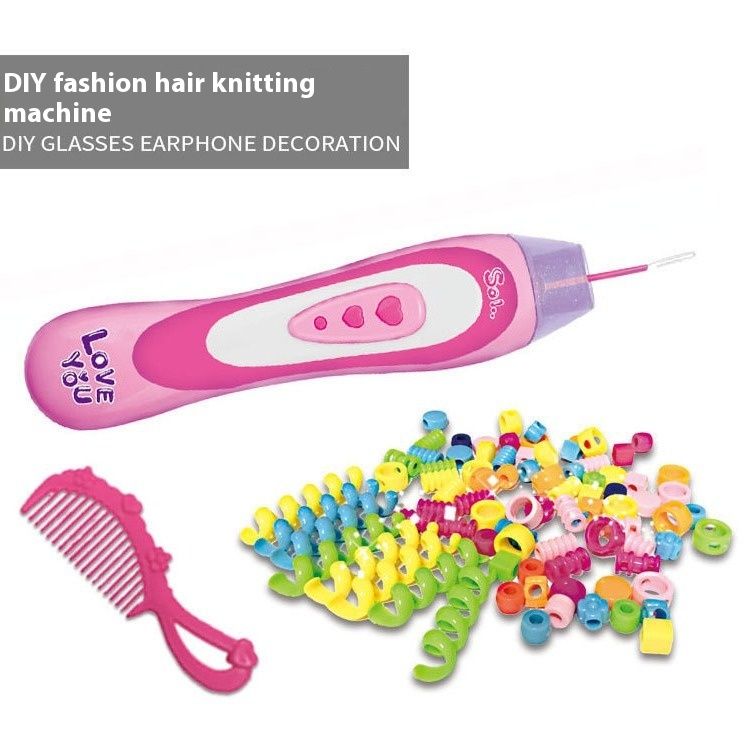 Accessorio creativo perline giocattolo pettine per lo styling treccia sporca principessa ragazza regalo di compleanno elastico per capelli_voghion.com