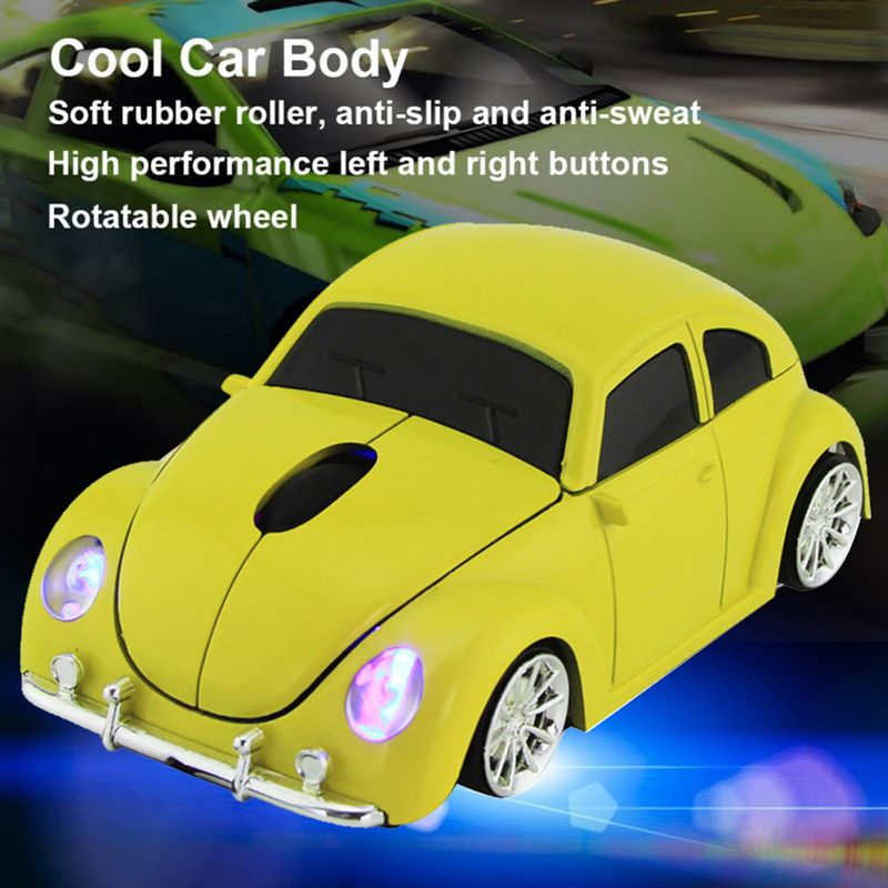 Récepteur de souris de jeu sans fil, ergonomique et confortable à utiliser, en forme de voiture, pour PC et ordinateur portable_voghion.com
