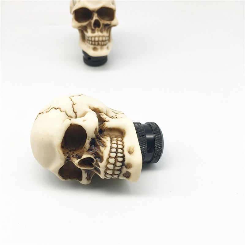 Automobile decorative parts skull gear block handle manual lever head creative personalized modified accessories_voghion.com