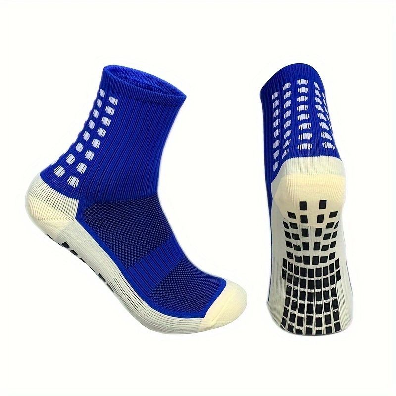 Calzini da uomo, a tubo medio, alti, per esterni, con fondo in asciugamano, calzini sportivi da calcio, da corsa, antiscivolo, per adulti, per uomo e donna, traspiranti, ad asciugatura rapida_voghion.com