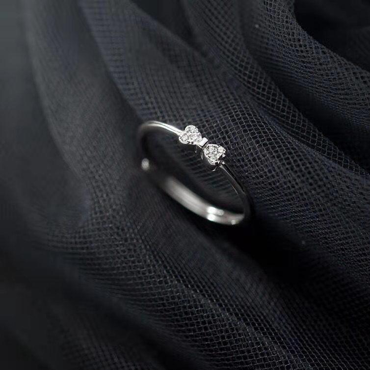 Silver Plated Bow, Cool Style Ring, Female Instagram, Niche Design, Jewelry, Temperament, And Sense Of Decoration. The_voghion.com