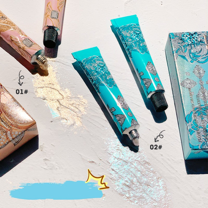 flytande 7g Highlighter guldblå palett glödkontur skimmerpuder Ljus upp makeup för ansiktskropps highlighter Li_voghion.com