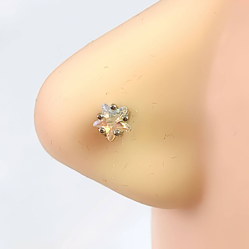 Anelli per il naso con perle, a forma di cuore e altre forme, zirconi, borchie per il naso, gioielli di alta gamma in stile fresco femminile_voghion.com