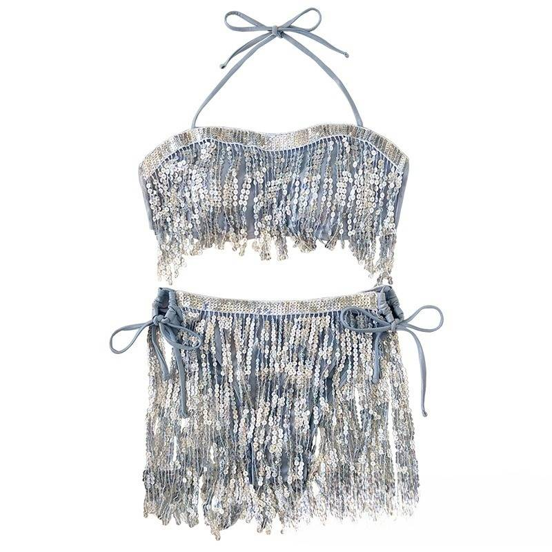 Női ruházat flitteres csőfelső fürdőruha női bikini szexi bikini fürdőruha_voghion.com