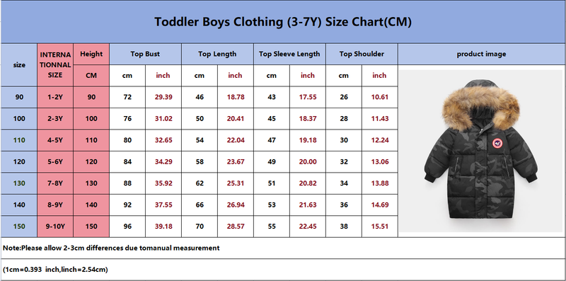 Kids' China Map Hooded Puffer Coat - Long-Length Winter Jacket With Faux Fur Trim, Thermal Outerwear For Boys & Girls_voghion.com