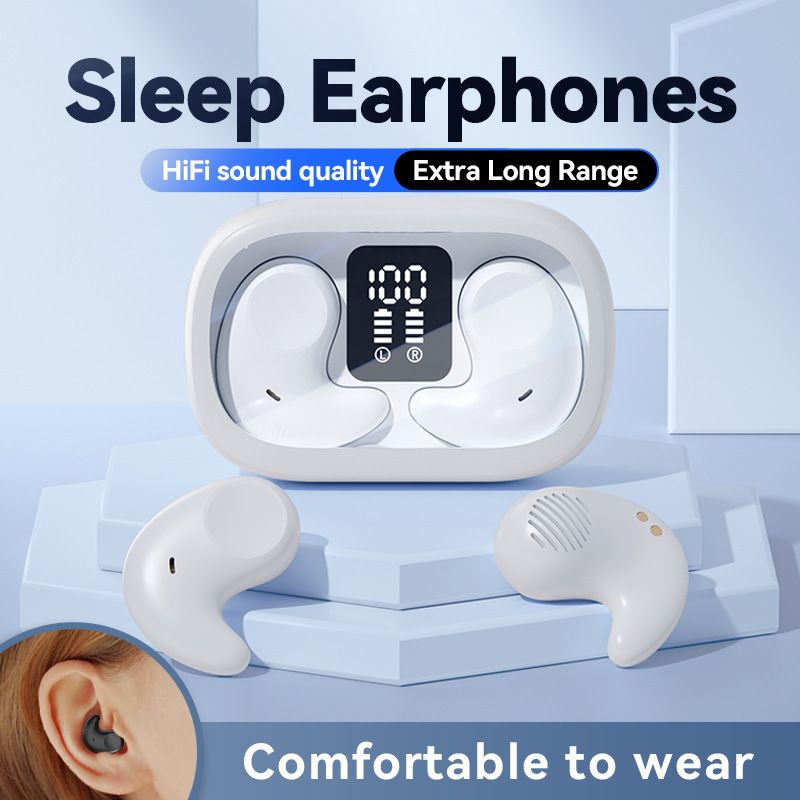 M51 Mini Side Sleeping Sleep TWS Patent Private Model Huaqiangbei Noise Reduction Bluetooth Earphones_voghion.com