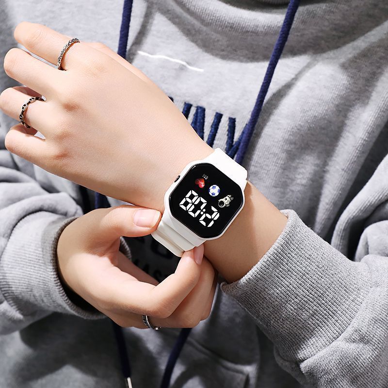 2023 LED Für Kinder Jungen Sport Wasserdichte Uhren Mädchen Silikon Digital Uhr Casual kinder Elektronische Uhr_voghion.com