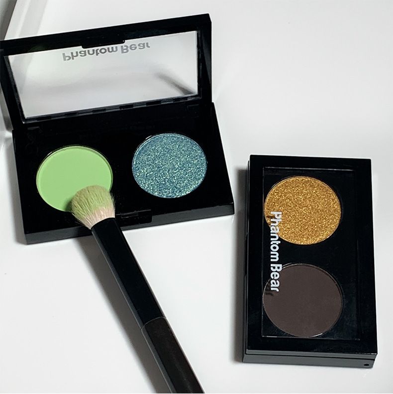 Σκιά ματιών Phantom Bear Double Color High Gloss Ground Color Matte Powder, απαλή και φυσική σκιά ματιών_voghion.com