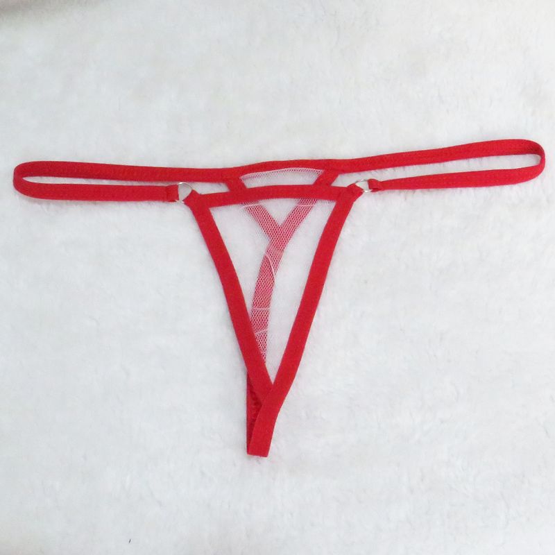 Intimates aluspesu Seksikad Pamas Pama püksid Läbipaistvad võrkkangast lumehelveste mustriga T-kujulised aluspüksid T-seljaga miniujumistrikoo Ujumisriided_voghion.com