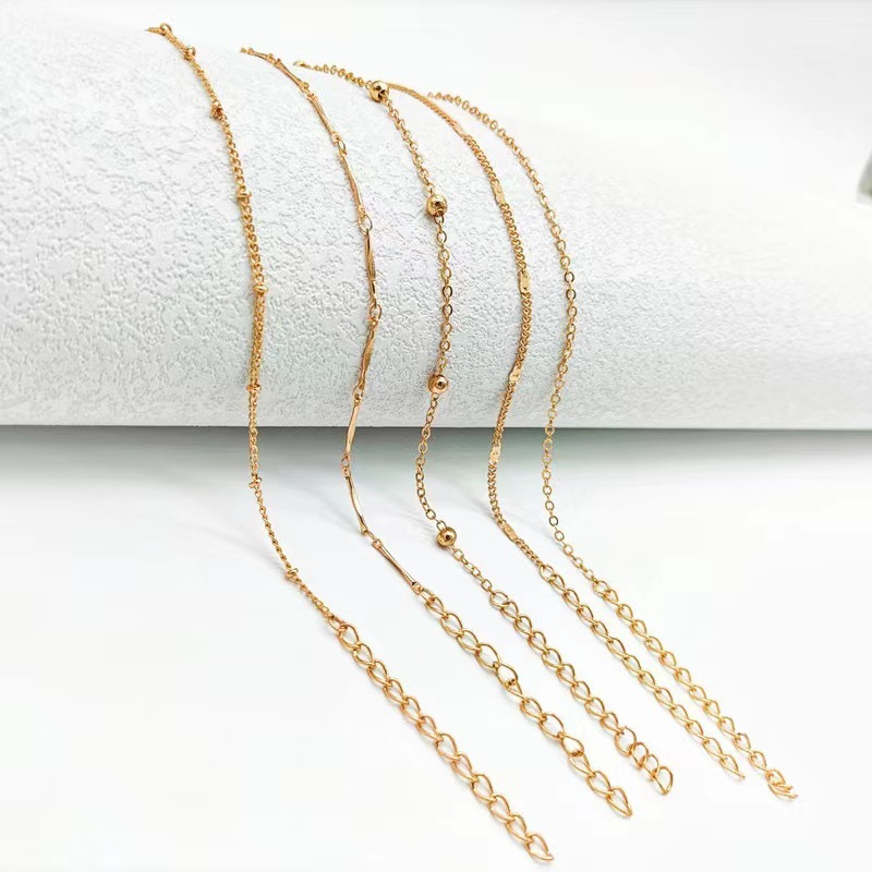 Accessoires Mode Einfaches Vielseitiges 5-teiliges Set Kombination Fußkettchen_voghion.com
