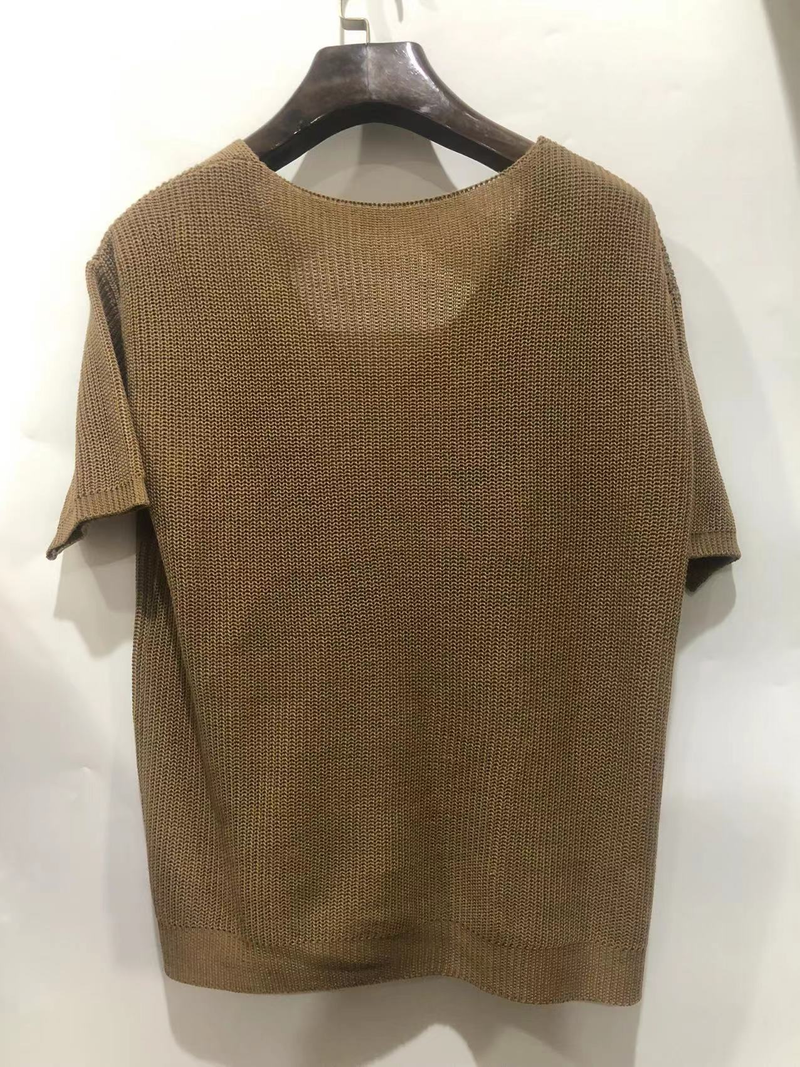 Maglia a maniche corte estiva e autunnale in piccoli lotti, speciale, alla moda, casual, con scollo a V, maglietta da uomo_voghion.com