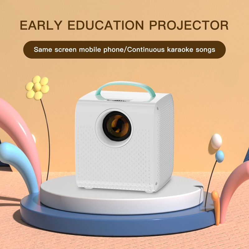 Q2 Portable Mini Mobile Phone Screen Mirroring Smart WiFi HD Android Direct Projection Projector_voghion.com