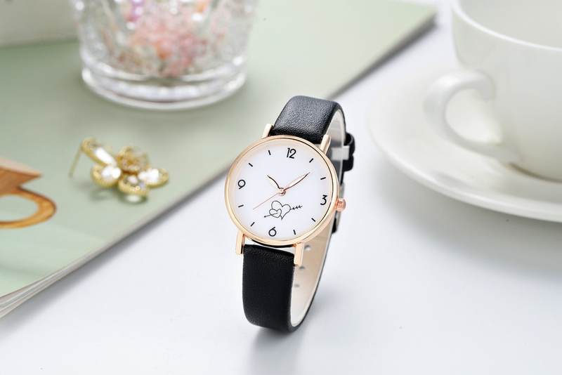 Neue süße One Arrow Heart Piercing Paar Student Watch, beliebte weibliche Netizens, heißer Verkauf mit Waren, einfach und_voghion.com