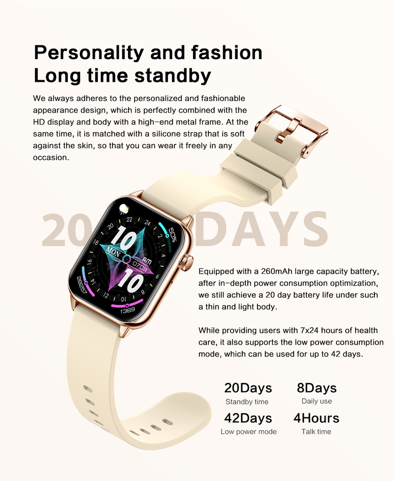 1,99" pametni sat, unisex, fitness tracker s praćenjem kalorija, pedometrom, više od 100 načina vježbanja_voghion.com