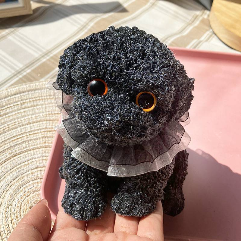 Simulazione di cane di peluche che pizzica e si rilassa, grazioso ornamento, animale domestico di alta qualità, strumento antistress in morbida gomma per cani_voghion.com