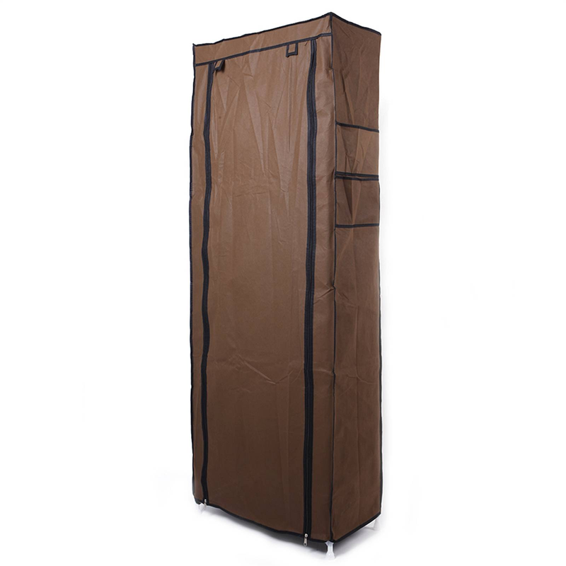 Étagère à chaussures non tissée à 10 niveaux et 9 cubes – Rangement peu encombrant, couleur café, pour l'entrée, le placard et la chambre_voghion.com