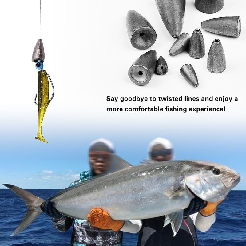 Texas Free Group Fishing Akcesoria do przynęty i przynęty Sinker Bullet Lead_voghion.com
