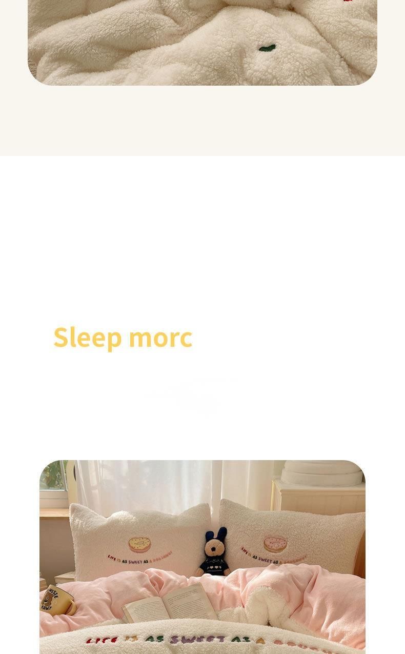 Biancheria da letto in velluto di latte caldo ispessito di classe A 2025, copripiumino in lana di agnello, lenzuola in pile bifacciale, tre pezzi_voghion.com