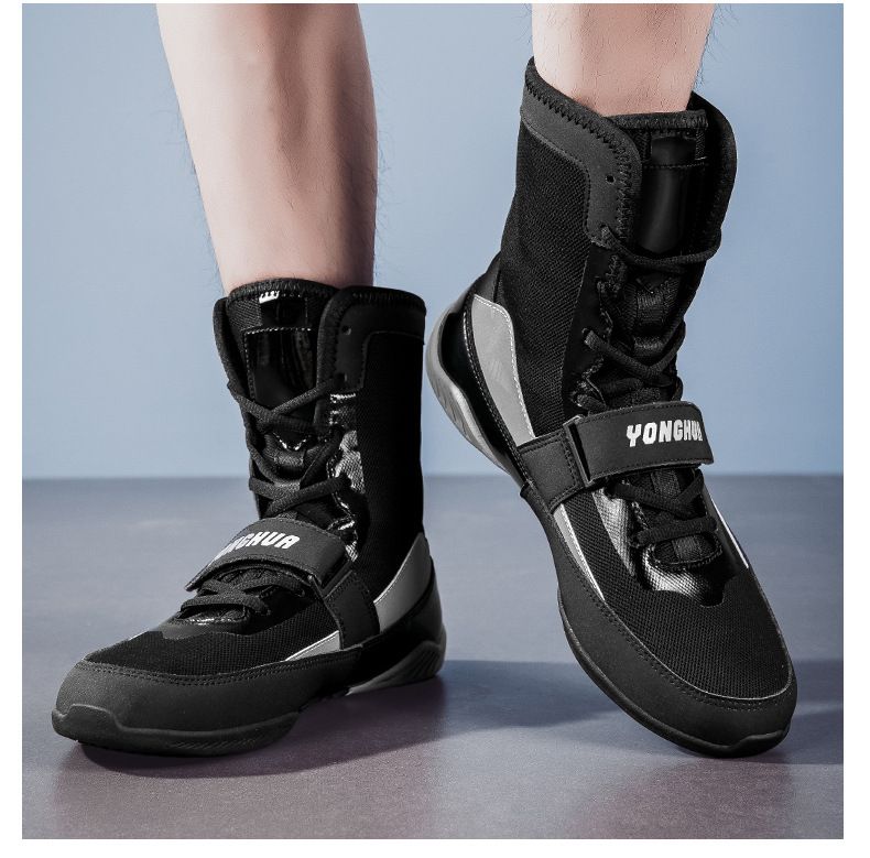 New Boxing Shoes For Men And Women, Deadlift, Push Up, Weight Bearing, Powerlifting, Non Slip Wrestling Shoes, Indoor Fitness Training Shoes_voghion.com