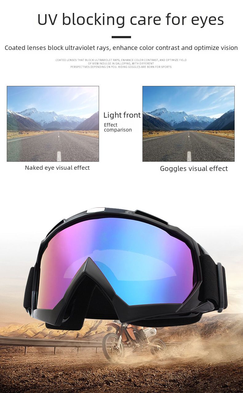 Lunettes de cyclisme, miroir coupe-vent, masque de moto rétro, lunettes de sport de plein air, lunettes d'équitation, lunettes de ski_voghion.com