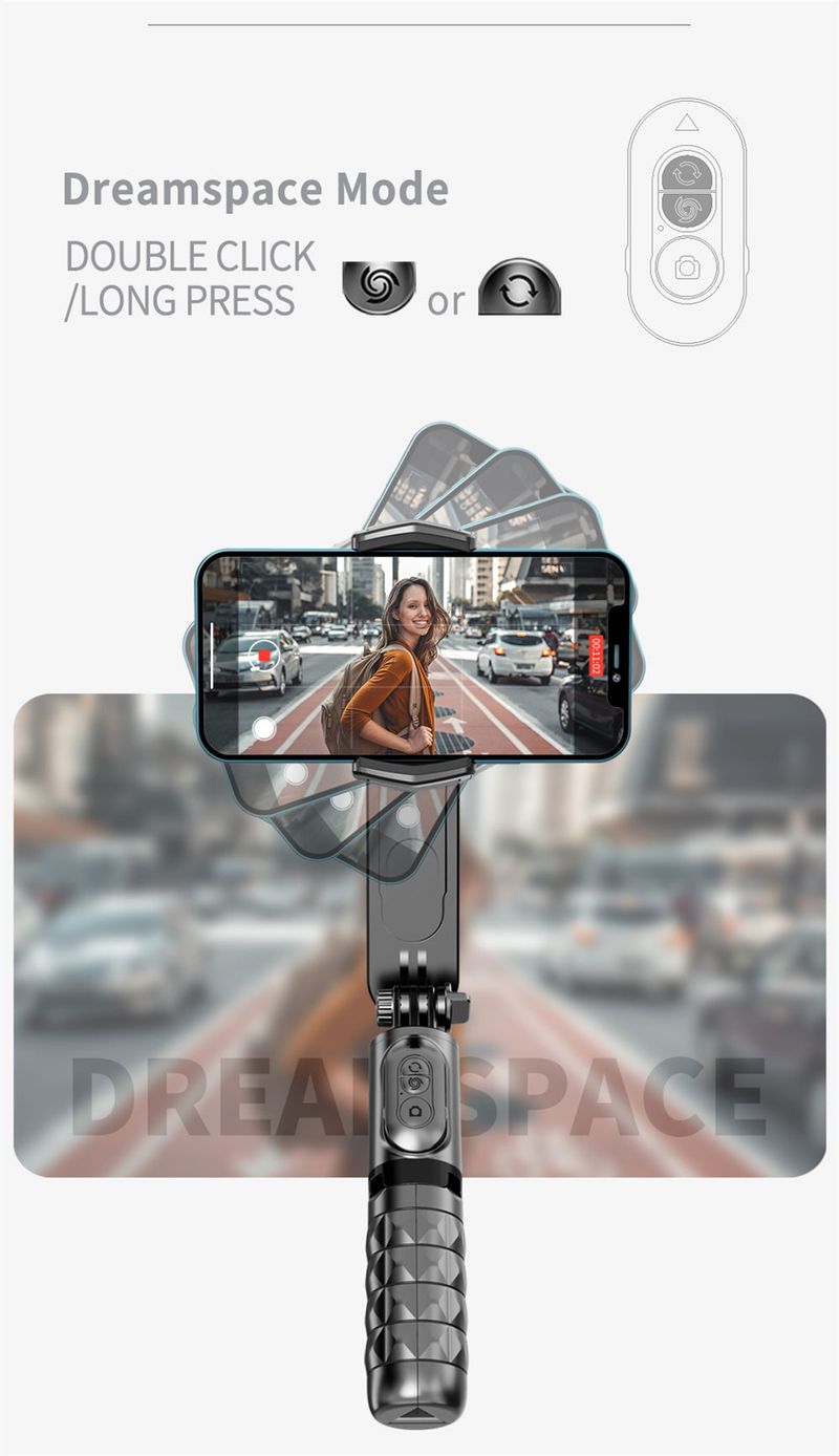 360 Rotation Folgenden Aufnahme Modus Gimbal Stabilisator Selfie Stick Stativ Gimbal Für IPhone Telefon Smartphone Live_voghion.com