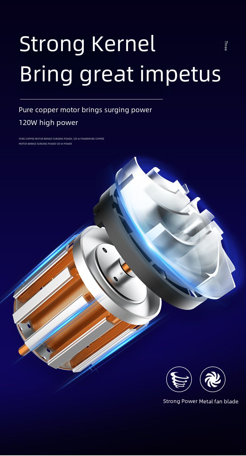Car Wireless Vacuum Cleaner Car Handheld Portable Vacuum Appliance High Power Mini Small Car Home Dual Use_voghion.com