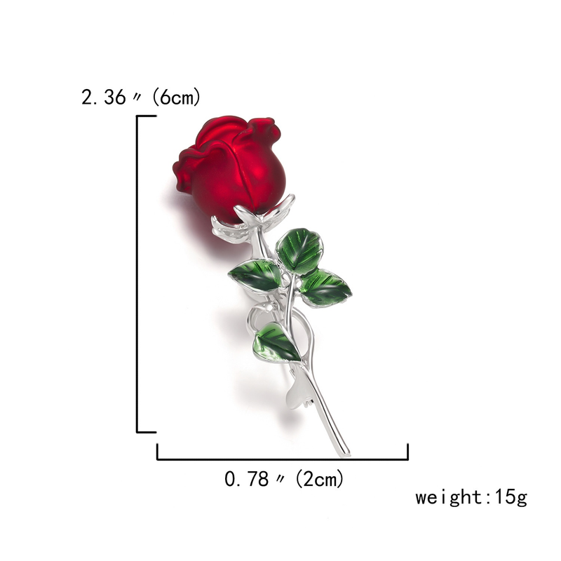 Europäische und amerikanische Retro-dreidimensionale Rosen- und Lilien-Brosche, elegantes und elegantes Temperament, Abendkleid, Anzug, Pin-Dekoration, Brosche für Damen_voghion.com