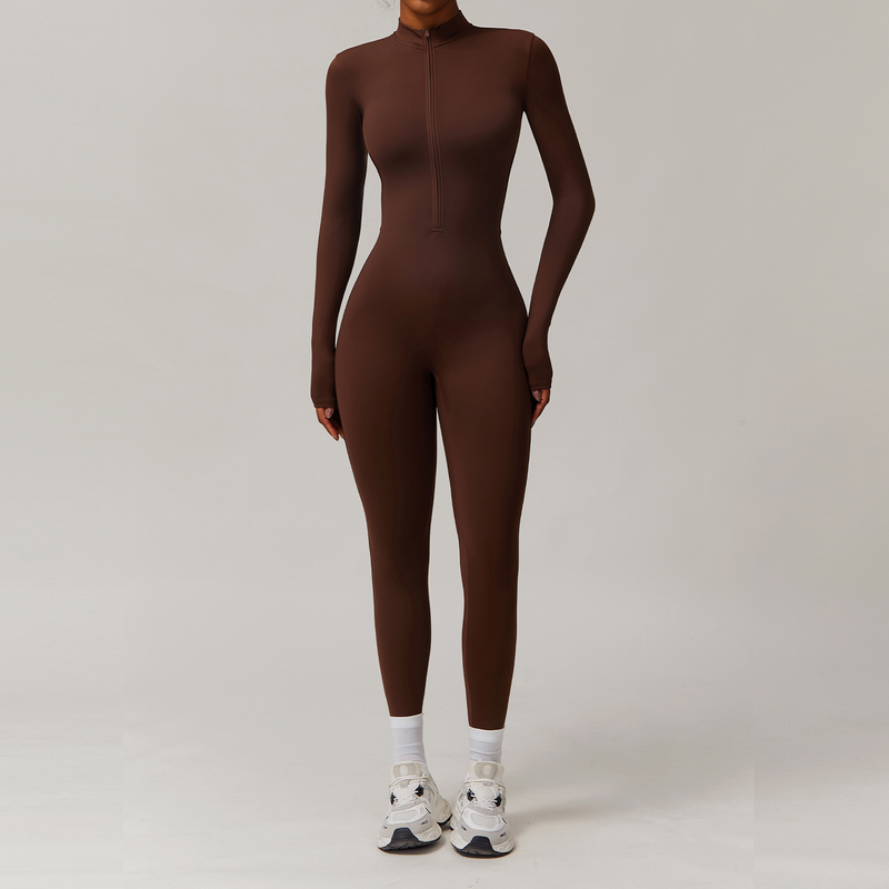 Thermo-Ski-Bodysuit – Ganzkörper-Outfit mit Fleecefutter für Schneesport und Fitnessstudio-Workouts (Schwarz/Hafer/Jaspis/Sand, S-XL)_voghion.com