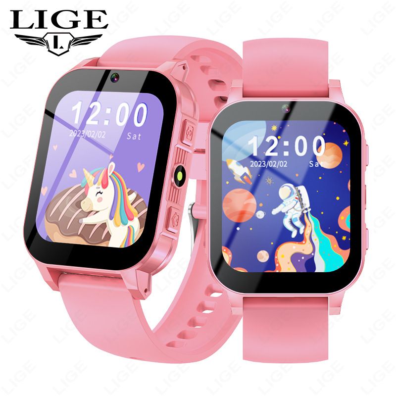LIGE Kids Smart Watch With Bluetooth, Waterproof Fitness Tracker, Heart Rate Monitor, Step Counter, Sleep Tracking For Boys & Girls_voghion.com