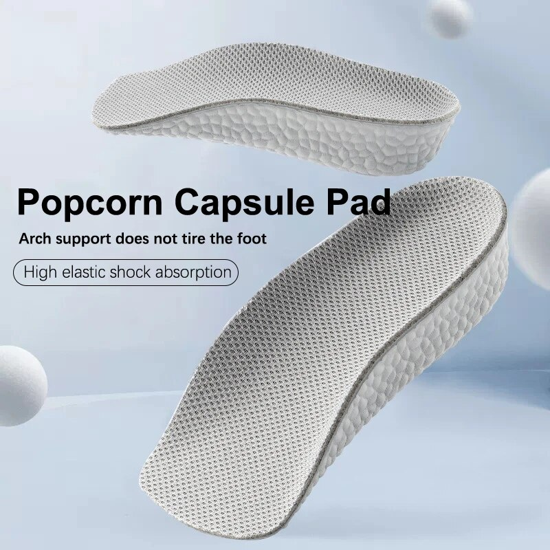 1 Pair Height Increase Insoles For Men Women Shoes Flat Feet Arch Support Orthopedic Sneakers Heel Lift Boost Shoe Pads_voghion.com