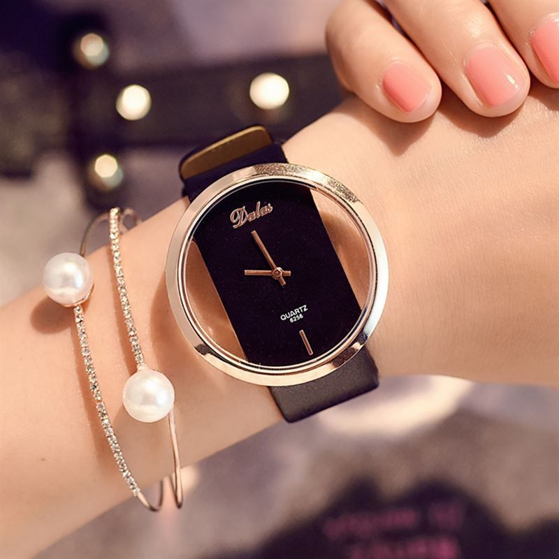 fashion business casual mechanical watch belt watch student watch hollow watch_voghion.com