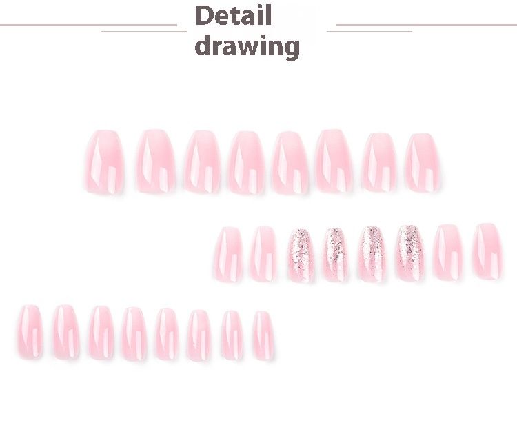 Armure à la mode et minimaliste avec des ongles finis de style Instagram rose scintillant dégradé de rose et de blanc_voghion.com