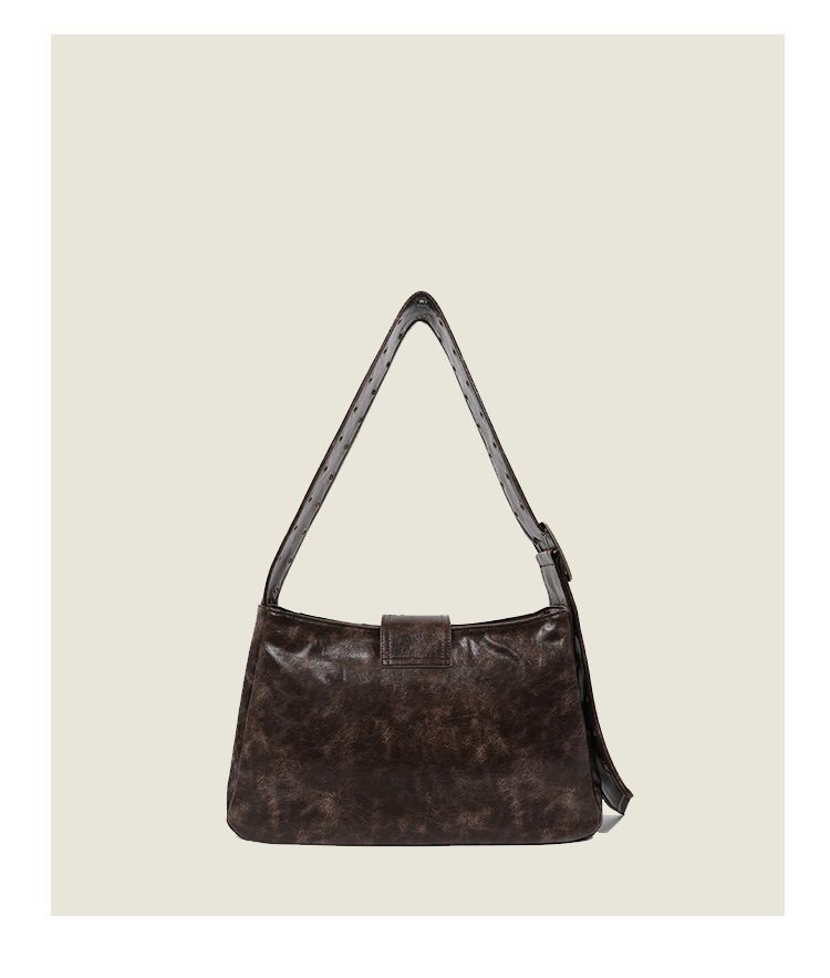 Borsa a tracolla primavera ed estate 2025, nuova borsa da motociclista punk, grande capacità, retrò, tracolla larga, alla moda, cento_voghion.com