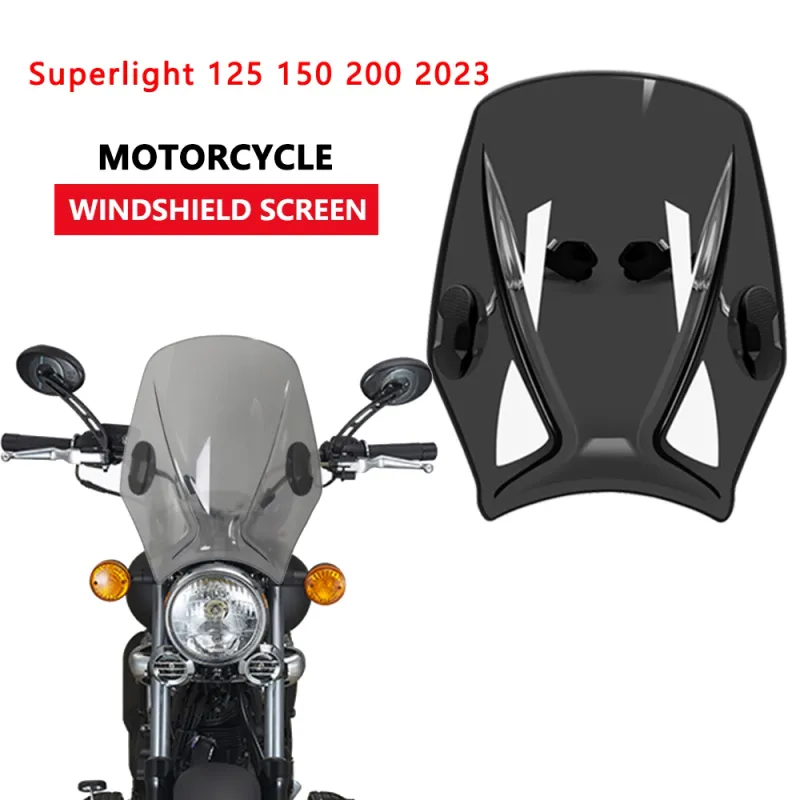 Para Superlight 125 150 Deflector de viento Nuevo parabrisas universal para motocicleta Cubiertas de parabrisas Pantalla Deflector de motocicletas_voghion.com