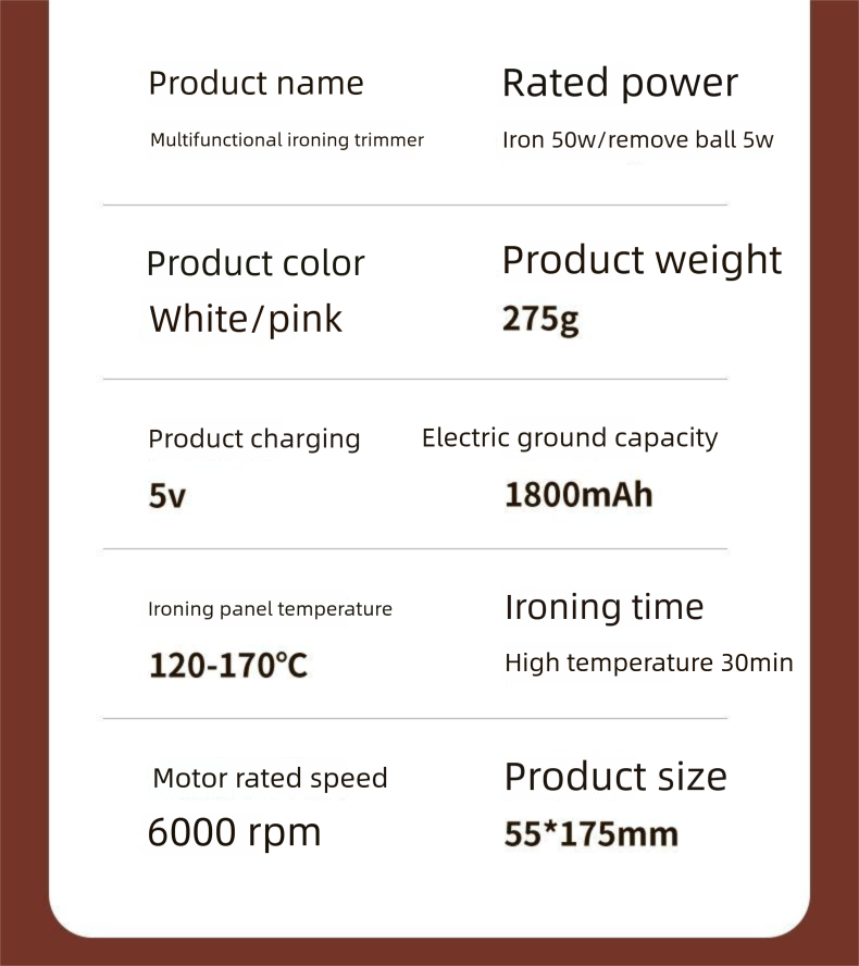 Home Rechargeable Bedding All-in-One Machine Lint Trimmer Electric Iron Clothes Wrinkle Remover_voghion.com