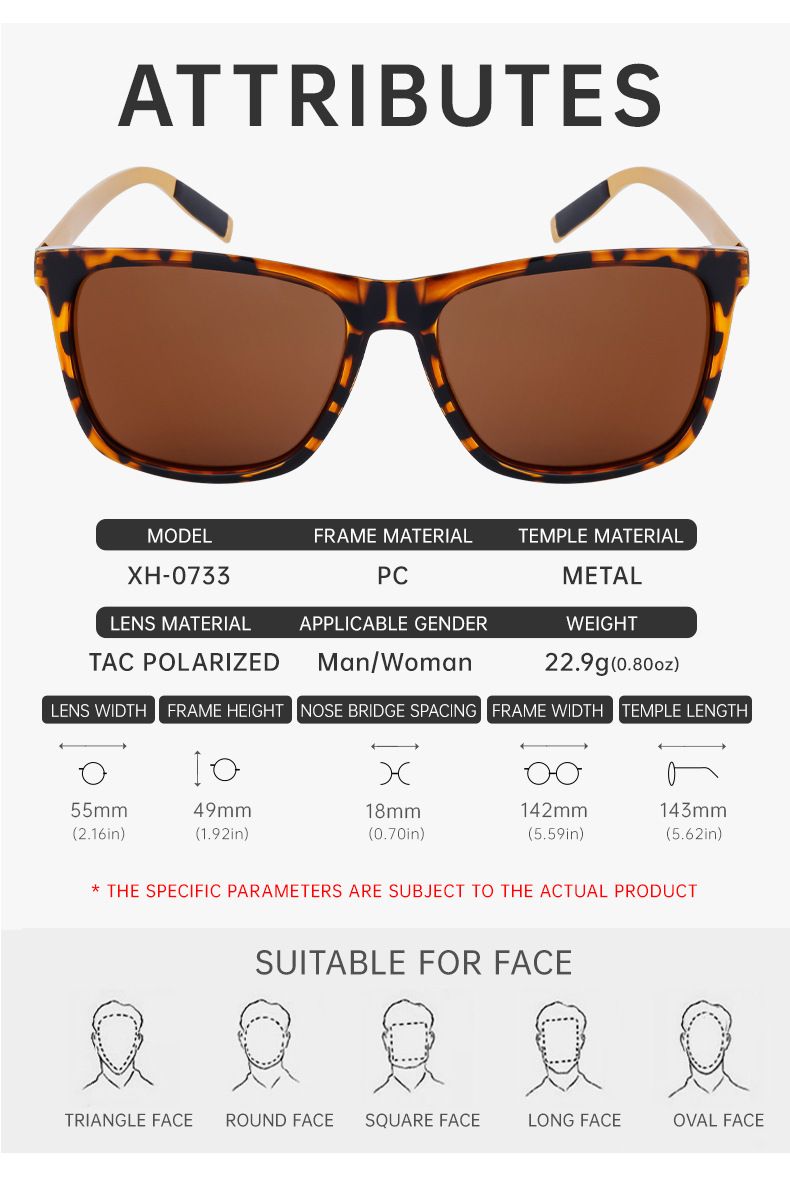 2024 New Square Frame Polarized Sunglasses for Men Sunscreen Aluminum Magnesium Sunglasses for Men Trendy Cross-Border Wholesale Sunglasses_voghion.com