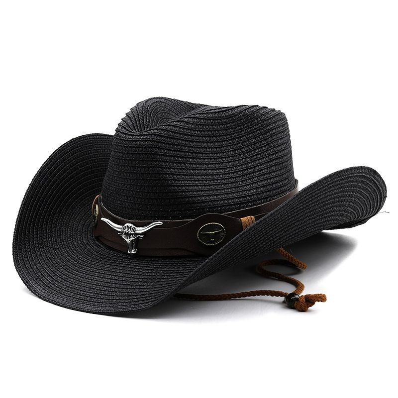 Pălărie de soare cu boruri îndoite pentru femei, stil Western Cowboy, vară, agrement în aer liber, protecție solară, stil Western Cowboy_voghion.com
