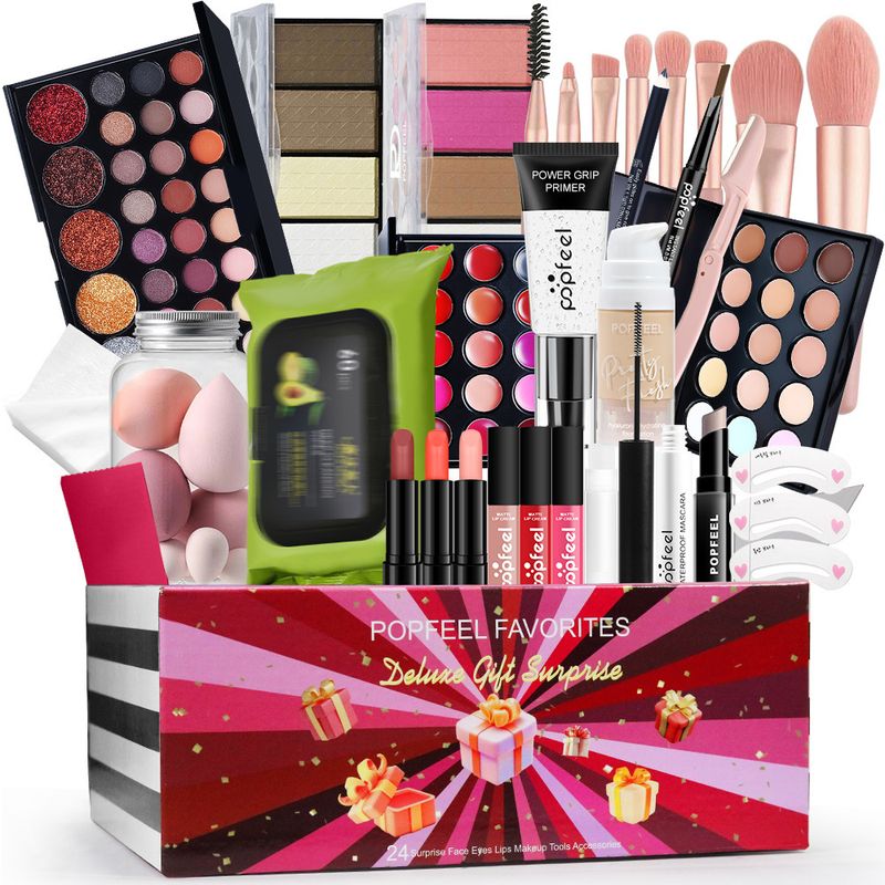 Sets Oogschaduw Lippenstift Volledige Combinatie Beginner Cosmetica Set Licht Nude Make-up_voghion.com