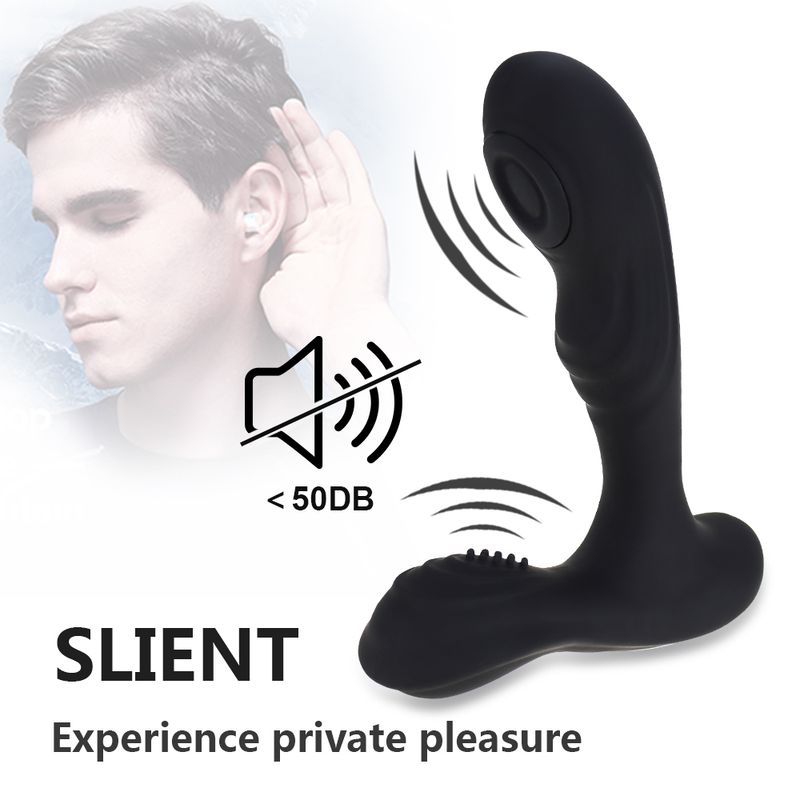 Afstandsbediening met 12 vibratiestanden voor mannen en vrouwen, drukontlasting, G-spot anale plug-massage voor volwassenen_voghion.com