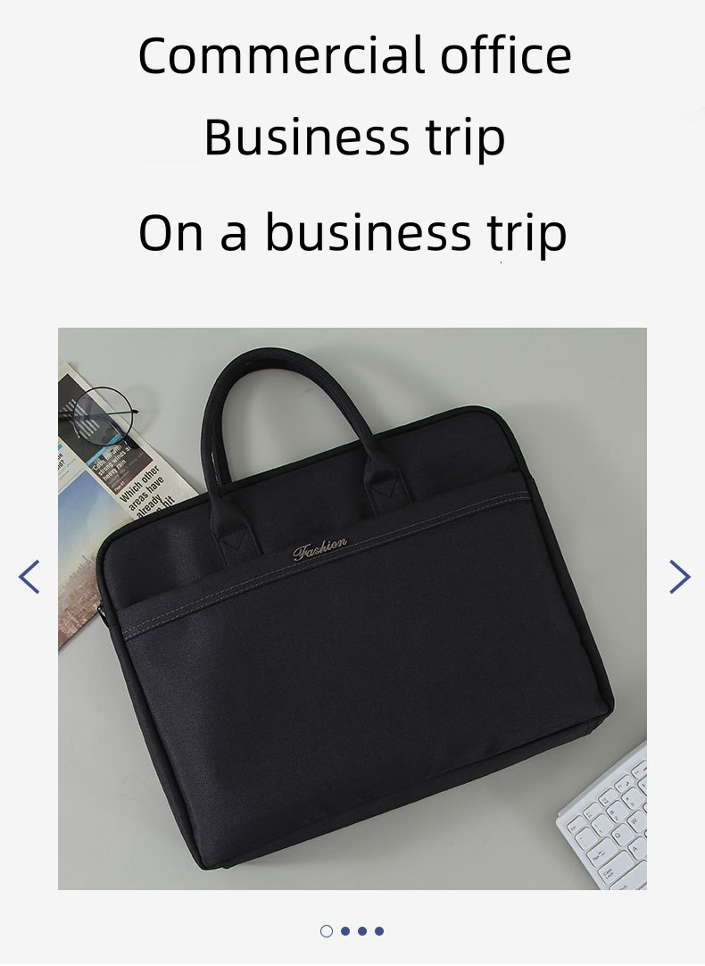 Business men's tote bag Conference briefcase Carrying men's bag file bag_voghion.com