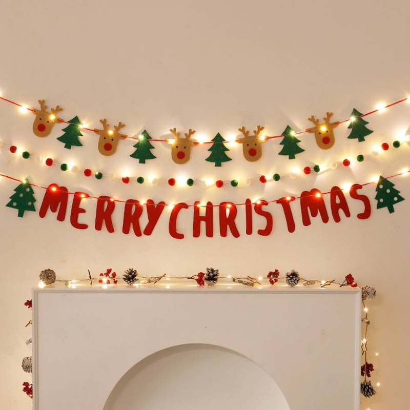 1 stück weihnachtskugel string urlaub partei Weihnachten rot weiß grün farbige ball dekoration home shop dekoration_voghion.com