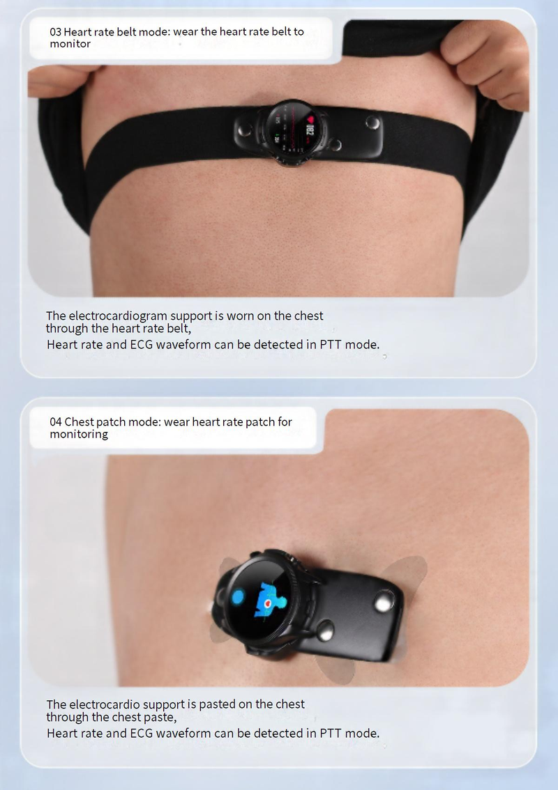 Smart Watches E400 Smart Watch ECG+PPG Niet-invasieve bloedsuikerspiegel Lichaamstemperatuur Bloedzuurstof Elektrocardiogram met 1,39 inch groot scherm_voghion.com