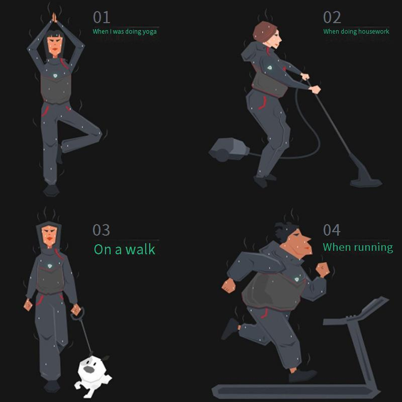Sweat Suit Body Control Waterproof Windproof Sweat Running Set European And American Large Size Men's Sweat Sauna Sports Suit_voghion.com